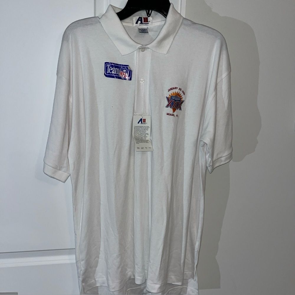 NWT Steve Young San Francisco SF 49ers Super Bowl XXIX Vintage Golf Polo Shirt L